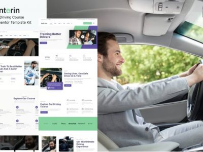 Anterin - Car Driving Course Elementor Template Kit
