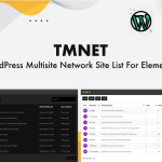 TMNET WordPress Multisite Site List For Elementor