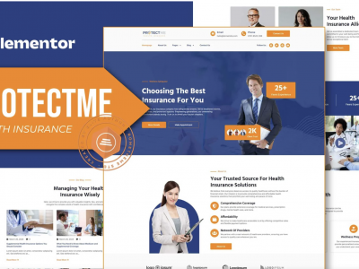 Protectme - Health Insurance Elementor Template Kit