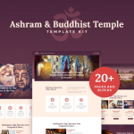 Vihara - Ashram & Oriental Buddhist Temple Elementor Template Kit