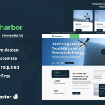 SunHarbor - Solar and Renewable Energy Elementor Template Kit