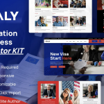 Visaly - Immigration & Visa Consulting Elementor Pro Template Kit