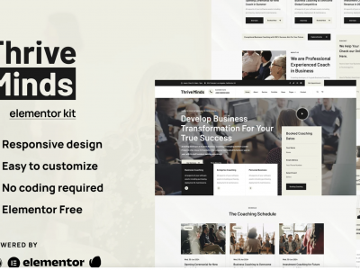 Thrive Mind - Business Coach Envato Elementor Kit