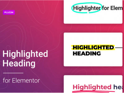 Highlighted headings for Elementor