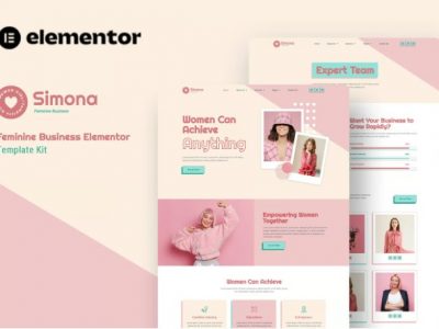 Simona - Feminine Business Elementor Template Kit