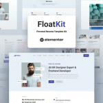 FloatKit - Personal Resume Elementor Template Kit