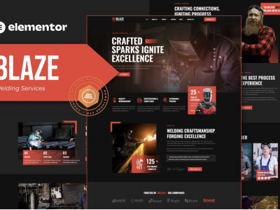 Blaze - Welding Services Elementor Template Kit
