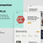 Replix – 3D Printing & Manufacturing Services Elementor Template Kit