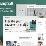 Livingcraft - Interior Design Services Elementor Pro Template Kit