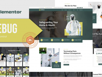 Gebug - Pest Control Service Elementor Template Kit