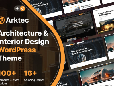 Arktec - Architecture & Interior WordPress Theme