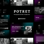 Potret - Photography Portfolio Elementor Template Kit