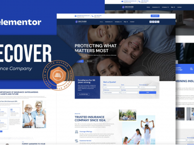Decover - Insurance Company Elementor Pro Template Kit