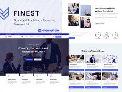 Finest - Financial & Tax Advisor Elementor Template Kit