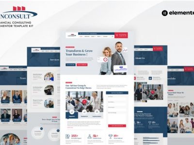 Finconsult - Financial Consulting Elementor Template Kit