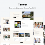 Tammer - Construction & Maintenance Elementor Template kit