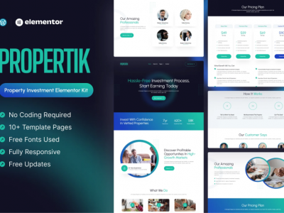 Propertik - Property Investment Elementor Pro Template Kit