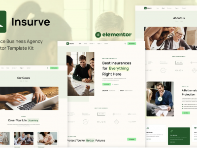 Insurve - Insurance Business Agency Elementor Template Kit