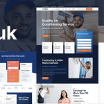 Sejuk - Air Conditioner & HVAC Repair Service Elementor Pro Template Kit