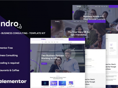 Indro - Business Consulting Elementor Template Kit