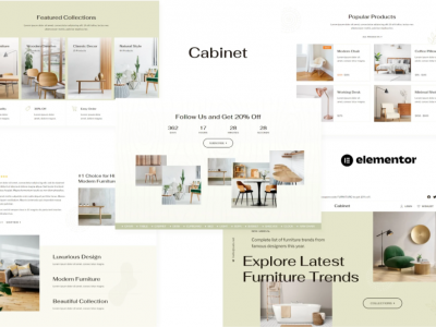 Cabinet - Furniture Store Elementor Template Kit