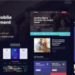 Solvero - Web & Mobile Development Service Elementor Template Kit