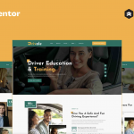 Drivale - Driving School Elementor Pro Full Site Template Kit