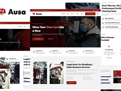 Ausa - Autocar Salon & Detailing Services Elementor Template Kit
