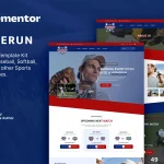 Homerun – Baseball Team & Sports Club Elementor Template Kit