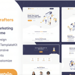 SEOCrafters - Marketing Agency Elementor Template Kit
