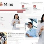 Mins - Eye Care Clinic Services Elementor Template Kit