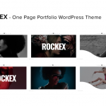 Rockex - One Page Portfolio WordPress Theme