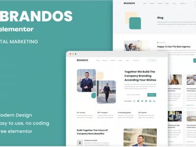 Brandos - Digital Marketing Elementor Template Kit