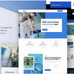 Wypool – Swimming Pool Cleaning & Maintenance Services Elementor Template Kit