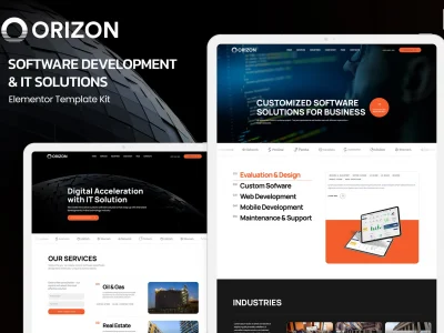 Orizon - Software Development & IT Solutions Elementor Template Kit