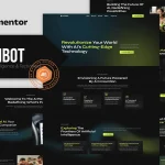Techbot - Artificial Intelligence & Technology Services Elementor Template Kit