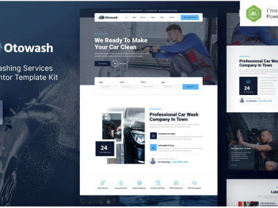 Otowash – Car Washing & Cleaning Services Elementor Template Kit