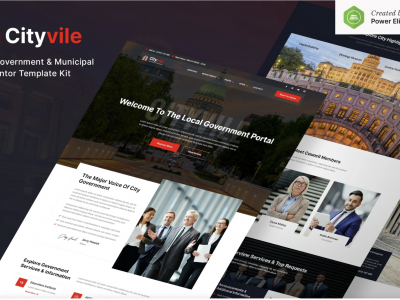 Cityvile – City Government & Municipal Elementor Template Kit