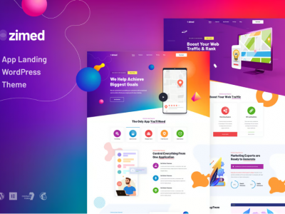 Zimed - App Landing WordPress Theme