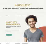 Hayley - Personal CV/Resume WordPress Theme