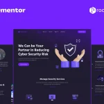Cybertech - Cyber Security Elementor Pro Full Site Template Kit