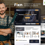 Fixn – Handyman & Repair Service Elementor Template Kit